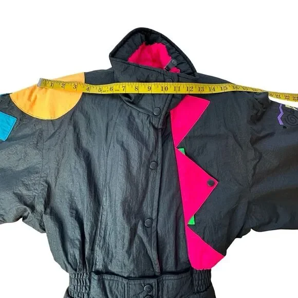 OBERMEYER 80’s 90’s Neon Escapade Snow Suit Size 4 - Picture 10 of 17